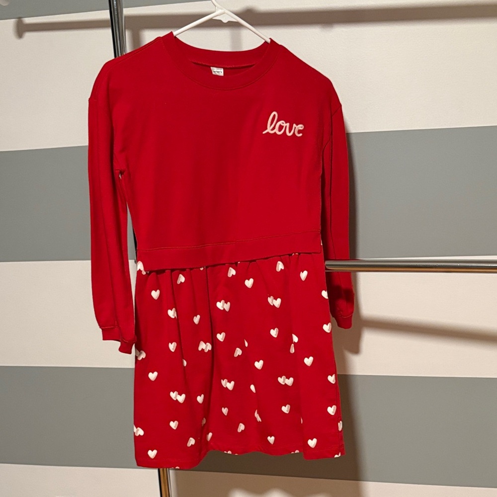 Valentines Special! Red Dress with White Hearts ♥️🤍